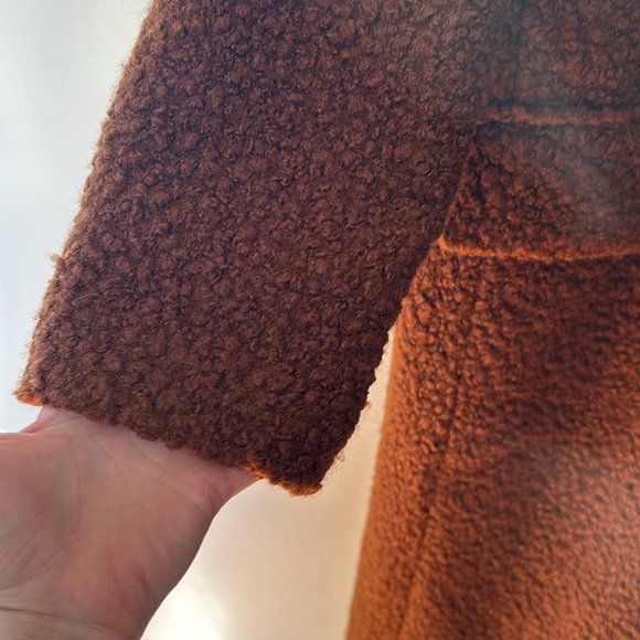 House of Harlow 1960 Rich Brown Rouland Boucle Teddy trench medium - Picture 4 of 6